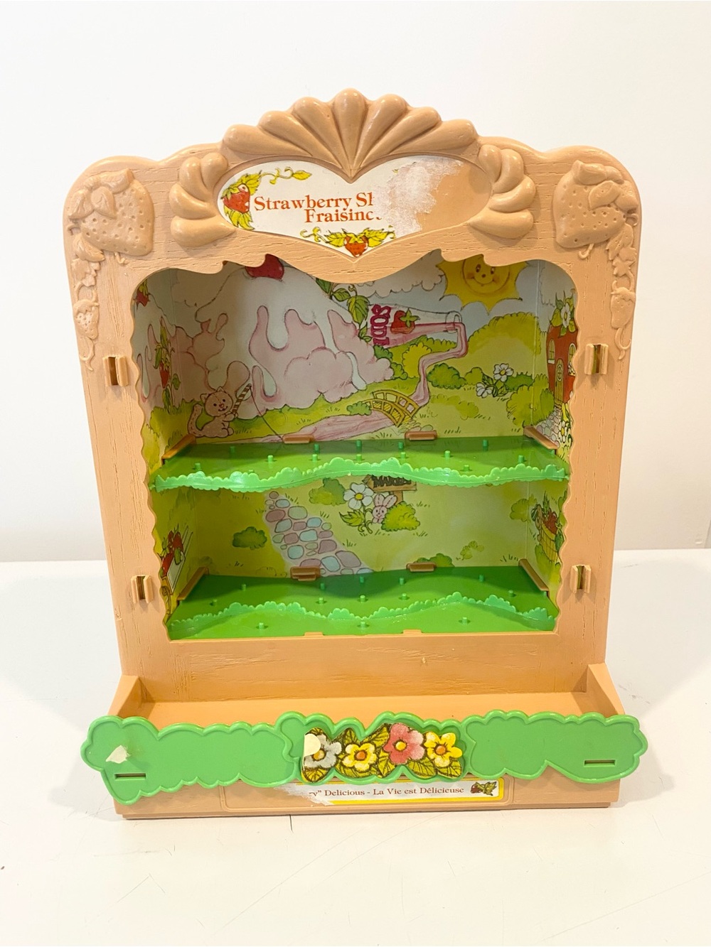 Vintage 1980s Strawberry Shortcake Berry Patch Carry Case Display Kenner
